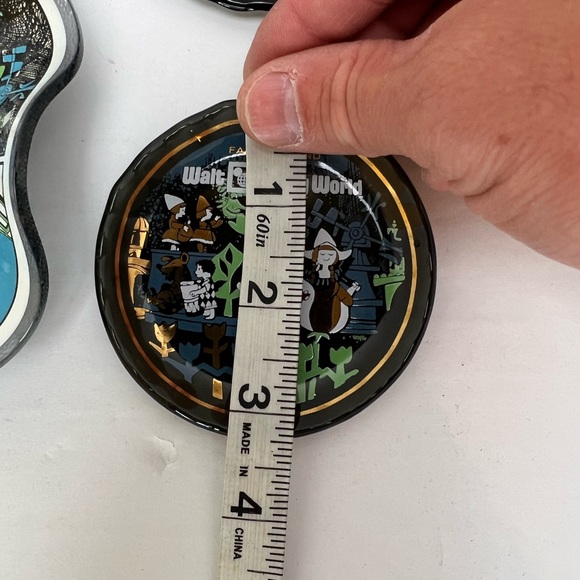 Vintage MCM Walt Disney World Glass Candy Dish Plate Bowl Memorabilia 1970s Rare - Picture 5 of 8